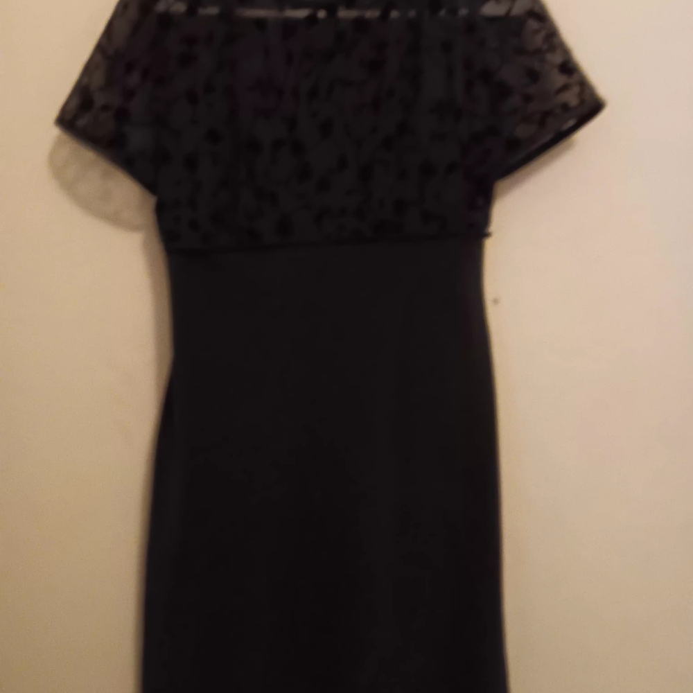 Donna Ricco Dress Women’s 4 Vintage 90's Little Black Dress, Lace Dainty Capsule